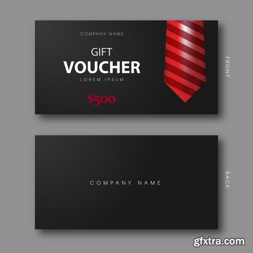 Collection gift certificate business card banner flyer calling card poster 19-25 EPS