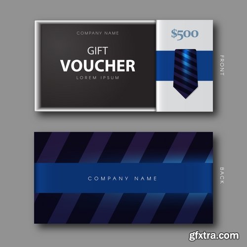 Collection gift certificate business card banner flyer calling card poster 19-25 EPS