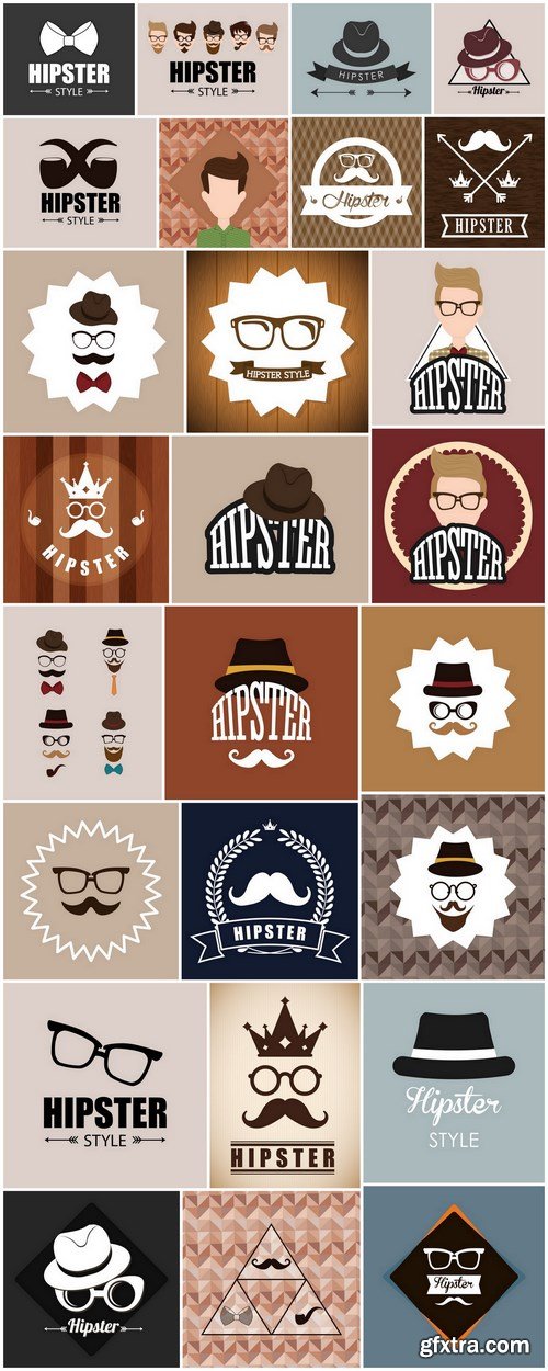 Hipster lifestyle - 26xEPS Vector Stock