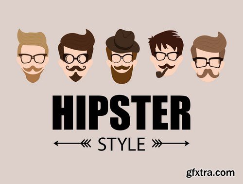 Hipster lifestyle - 26xEPS Vector Stock