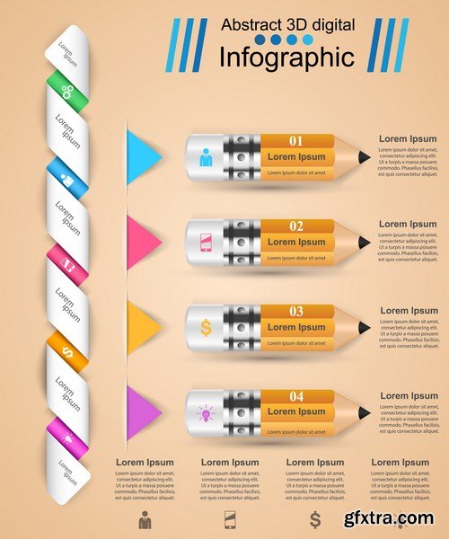 Design elements for infographics - 32xEPS Vector Stock