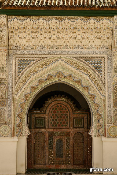 Arab ornaments and elements of architecture - 23xUHQ JPEG Photo Stock