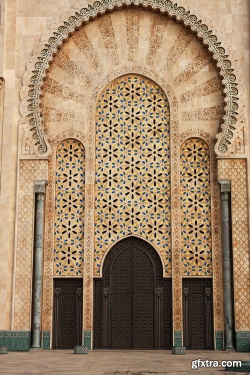 Arab ornaments and elements of architecture - 23xUHQ JPEG Photo Stock