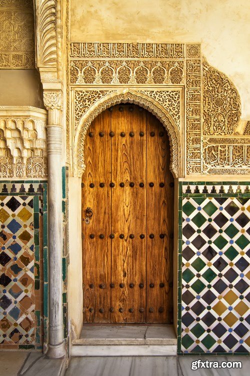 Arab ornaments and elements of architecture - 23xUHQ JPEG Photo Stock