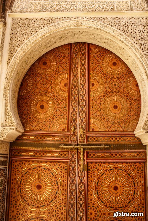 Arab ornaments and elements of architecture - 23xUHQ JPEG Photo Stock