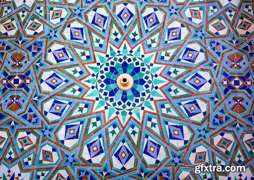 Arab ornaments and elements of architecture - 23xUHQ JPEG Photo Stock