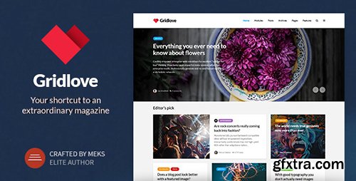 ThemeForest - Gridlove v1.0 - Creative Grid Style News & Magazine WordPress Theme - 17990371