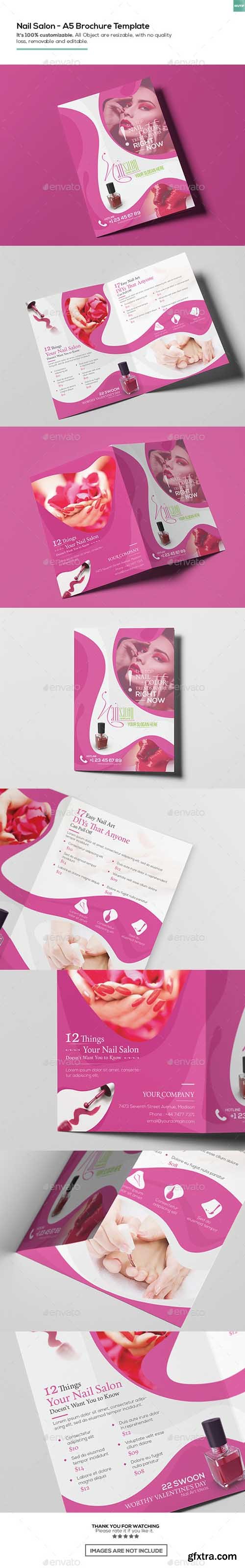 GR - Nail Salon/ A5 Brochure Template 16150264