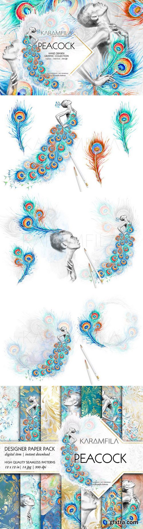 CM - Peacock Clipart 1013305