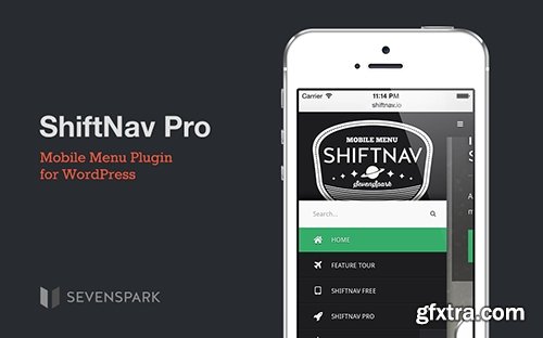 ShiftNav Pro v1.5 - Responsive Mobile Menu