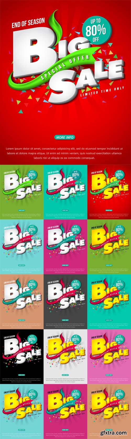 Vector Set - Sale Banner Template Design 2