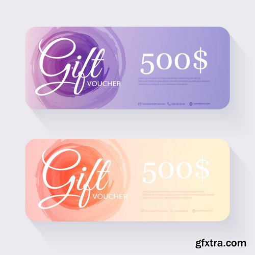 Collection of gift cards and vouchers - 22xEPS