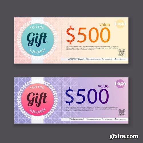 Collection of gift cards and vouchers - 22xEPS