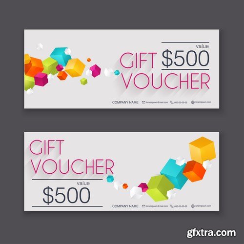 Collection of gift cards and vouchers - 22xEPS