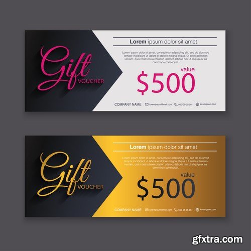 Collection of gift cards and vouchers - 22xEPS