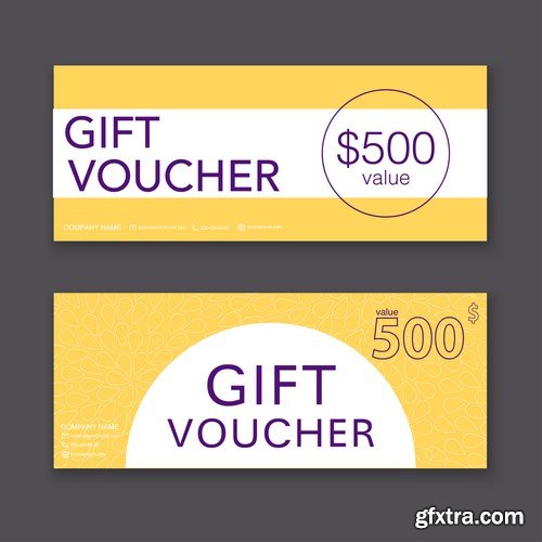 Collection of gift cards and vouchers - 22xEPS