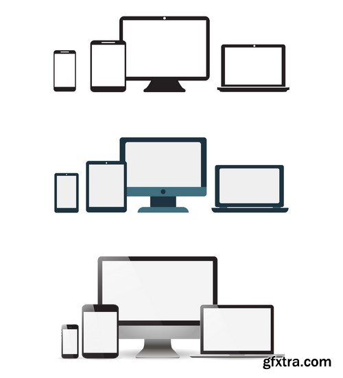 Smartphones, computers and gadgets - 13xEPS