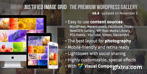 CodeCanyon - Justified Image Grid v3.3 - Premium WordPress Gallery - 2594251