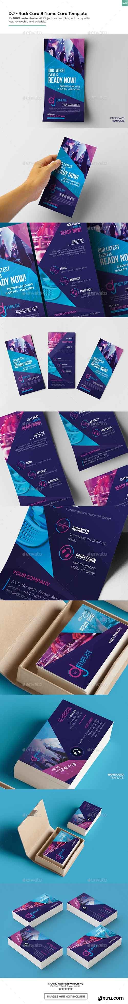 GR - DJ / Rack Card and Business Card Template 15993978