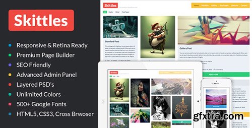 ThemeForest - Skittles v1.2 - Multi-Purpose Portfolio WordPress Theme - 4381195