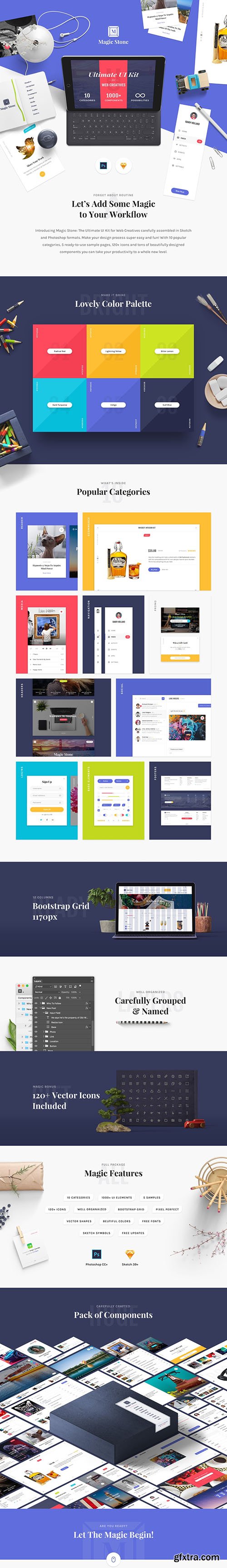 Magic Stone UI Kit - The Ultimate UI Kit for Web Creatives