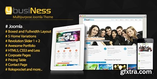 ThemeForest - YbusiNess v2.0 - Responsive Joomla Business Template - 5230566