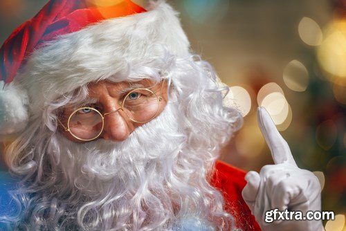 Dear Santa, happy kids and Christmas gifts - 24xUHQ JPEG Photo Stock