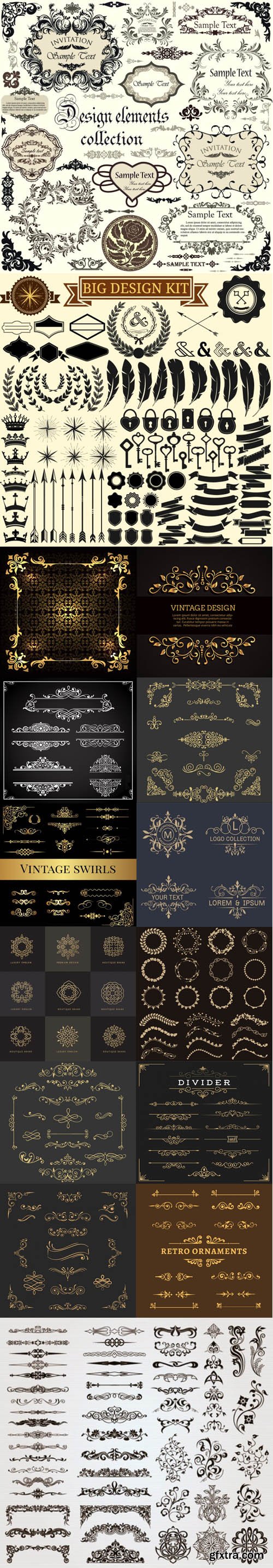 BIG DESIGN KIT - Design Elements Vector Collection