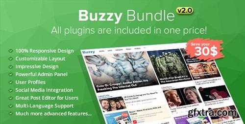 CodeCanyon - Buzzy Bundle v2.0 - Viral Media Script - 18754835