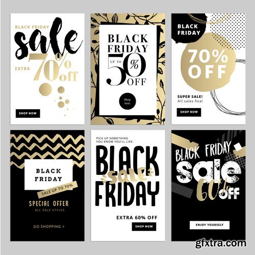 Set of social media sale banners template 2 - 20xEPS Vector Stock