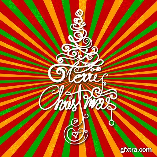 New Year 2017 & Christmas Design 7 - 18xEPS Vector Stock