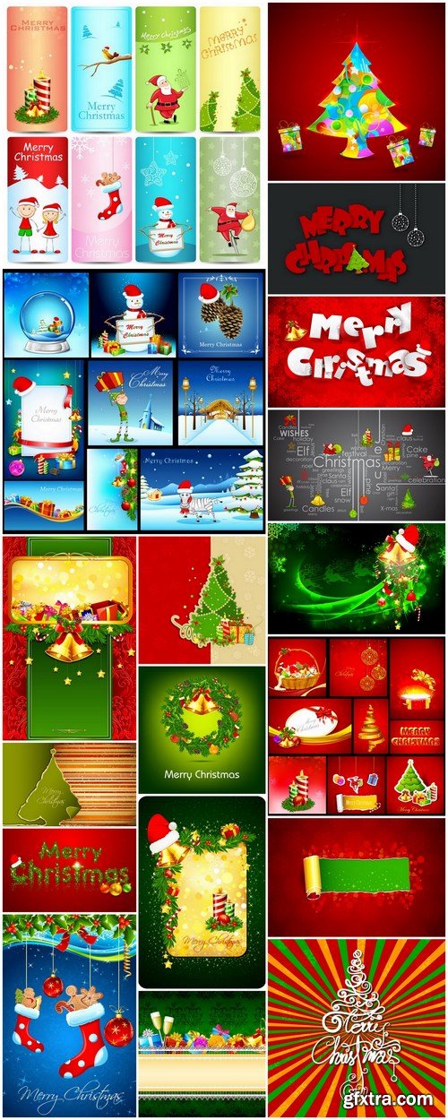 New Year 2017 & Christmas Design 7 - 18xEPS Vector Stock