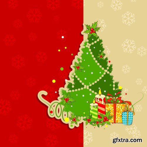 New Year 2017 & Christmas Design 7 - 18xEPS Vector Stock