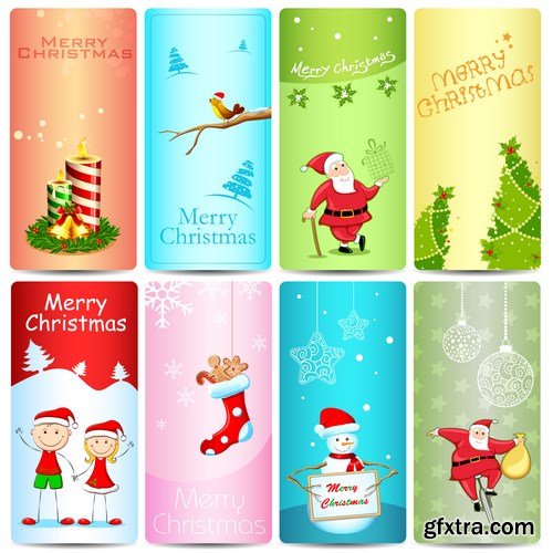 New Year 2017 & Christmas Design 7 - 18xEPS Vector Stock