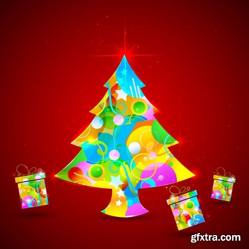 New Year 2017 & Christmas Design 7 - 18xEPS Vector Stock