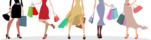 Female and male - Fashion & shopping - 18xEPS Vector Stock