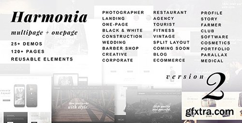 ThemeForest - Harmonia v2.0 - Multipurpose One/Multi-Page Template - 13337126