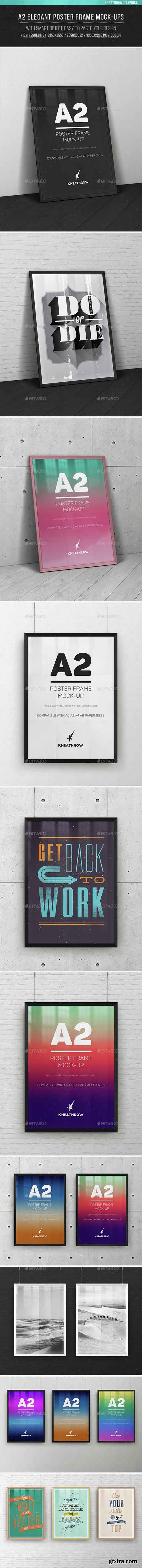 GR - A2 Elegant Poster Frame Mock-Ups 14584228