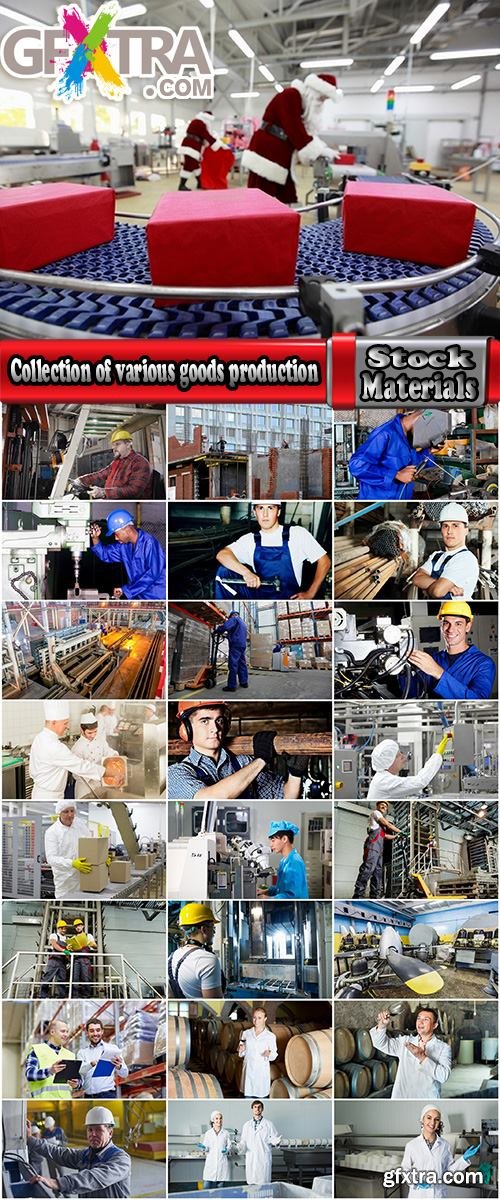 Collection of various goods production the manager working master factory plant 25 HQ Jpeg