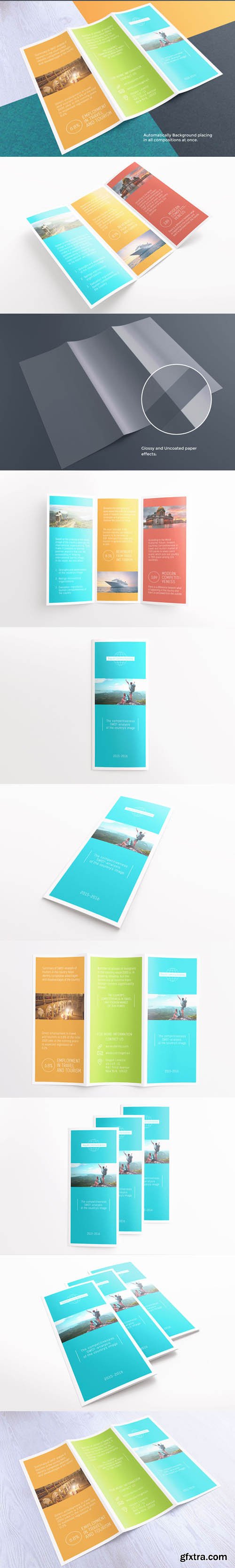 Tri-Fold Brochure Flyer Mockups