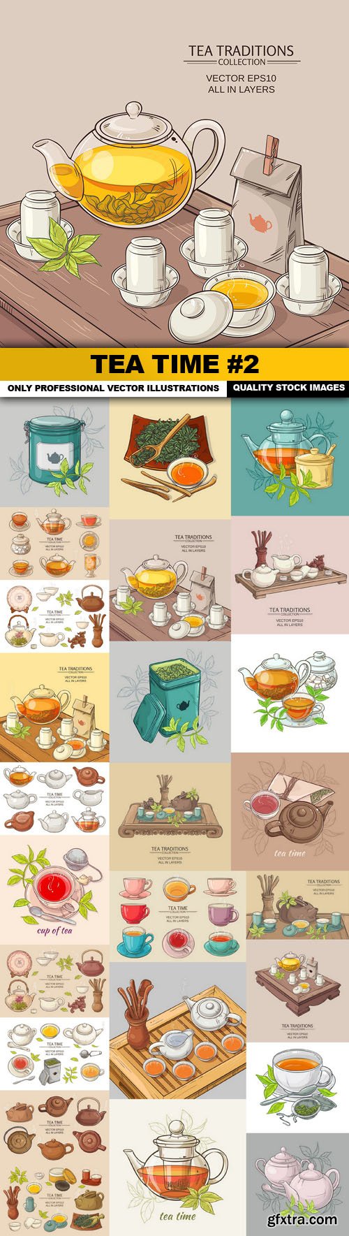 Tea Time #2 - 25 Vector