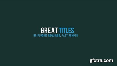 16 Titles - After Effects Templates