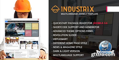 ThemeForest - Industrix v1.3 - Joomla Responsive Business Template - 7414997