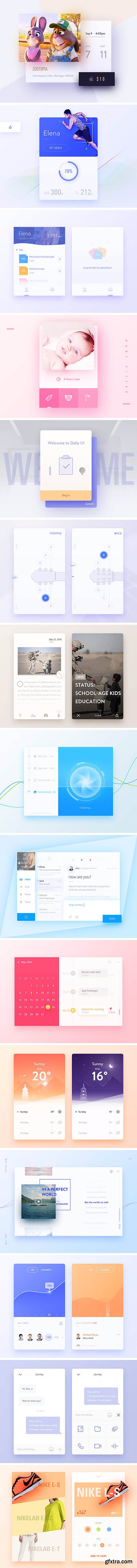 PSD Web Design - Inspirational UI Elements