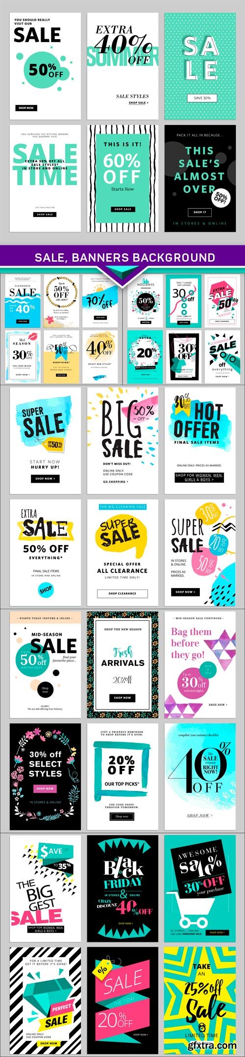 Sale, banners background 6X JPEG