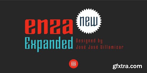 Enza Expanded Font Family - 8 Fonts