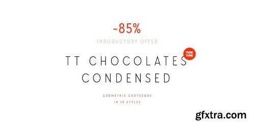 TT Chocolates Condensed Font Family - 10 Fonts