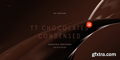 TT Chocolates Condensed Font Family - 10 Fonts