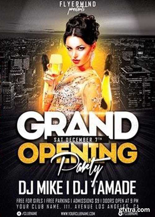 Grand Opening Party V7 Flyer Template