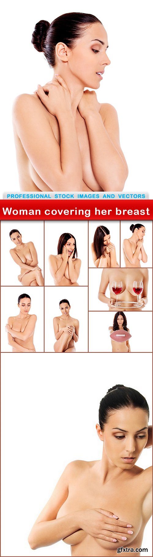 Woman covering her breast - 10 UHQ JPEG